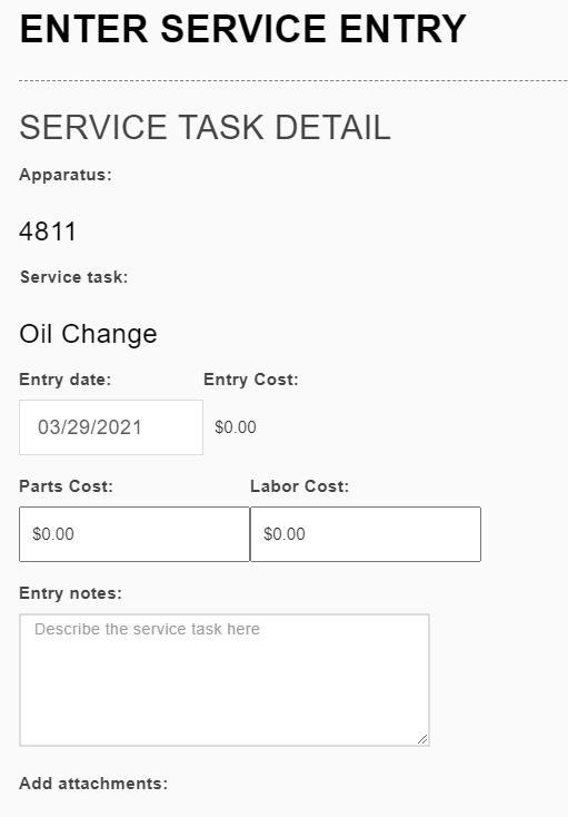 Service Reminders