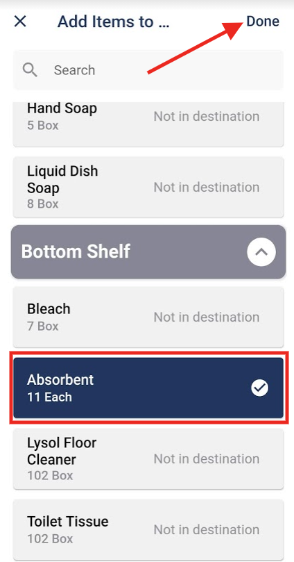 Mobile Inventory Transfers